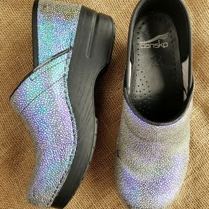 Iridescent Mermaid Dansko Clog sz 38